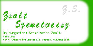 zsolt szemelveisz business card